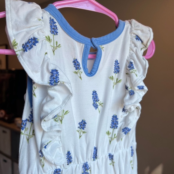 Kyte Baby BlueBonnet Floral Bubble Romper Size 18-24M GUC - Picture 3 of 7
